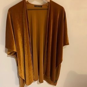 Anthropologie Velvet Ripped Kimono